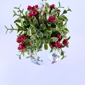 Ganz Kissing Krystals Mistletoe Ornament